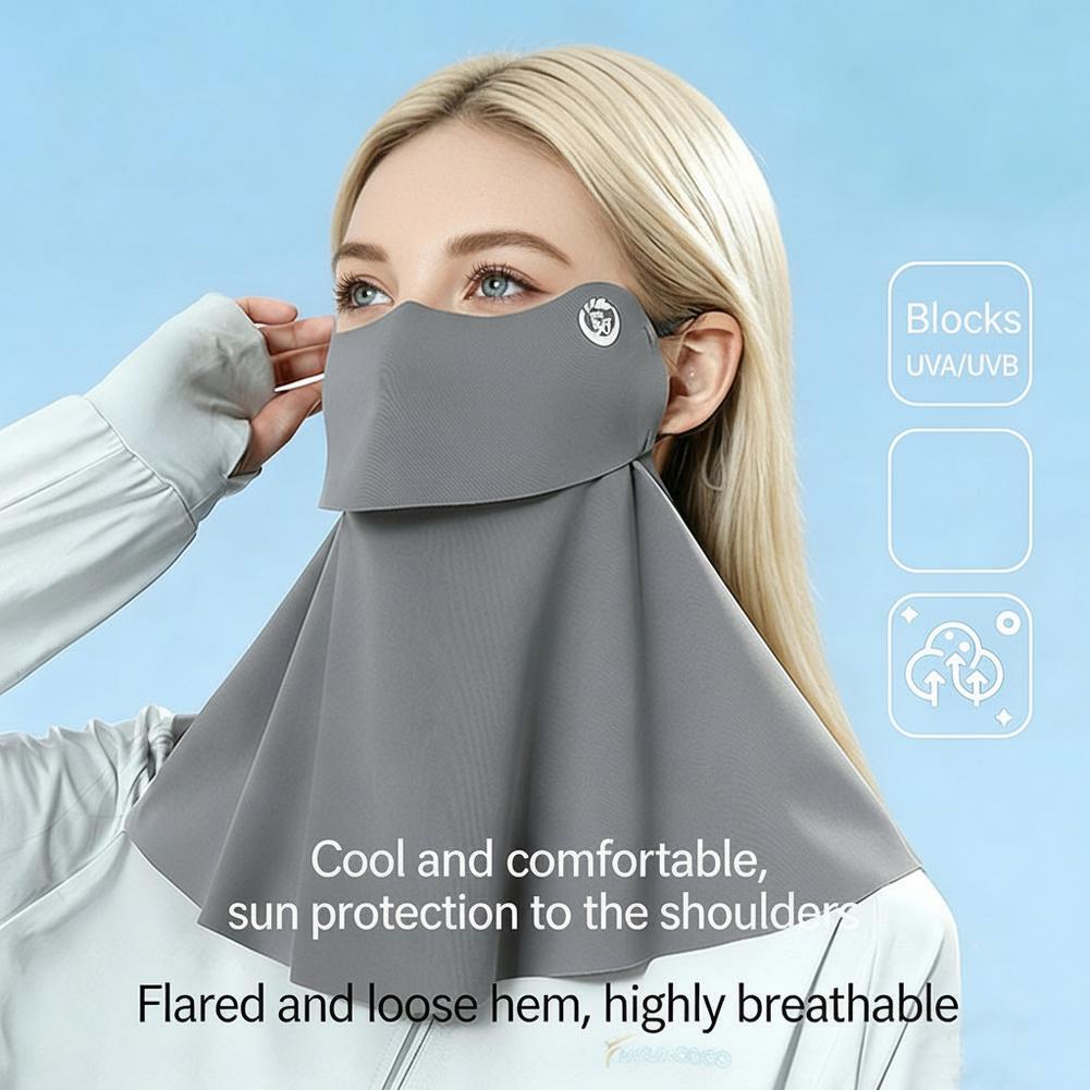 Sports Mask Breathable - UPF50+ Cooling Sun Protection Face Neck