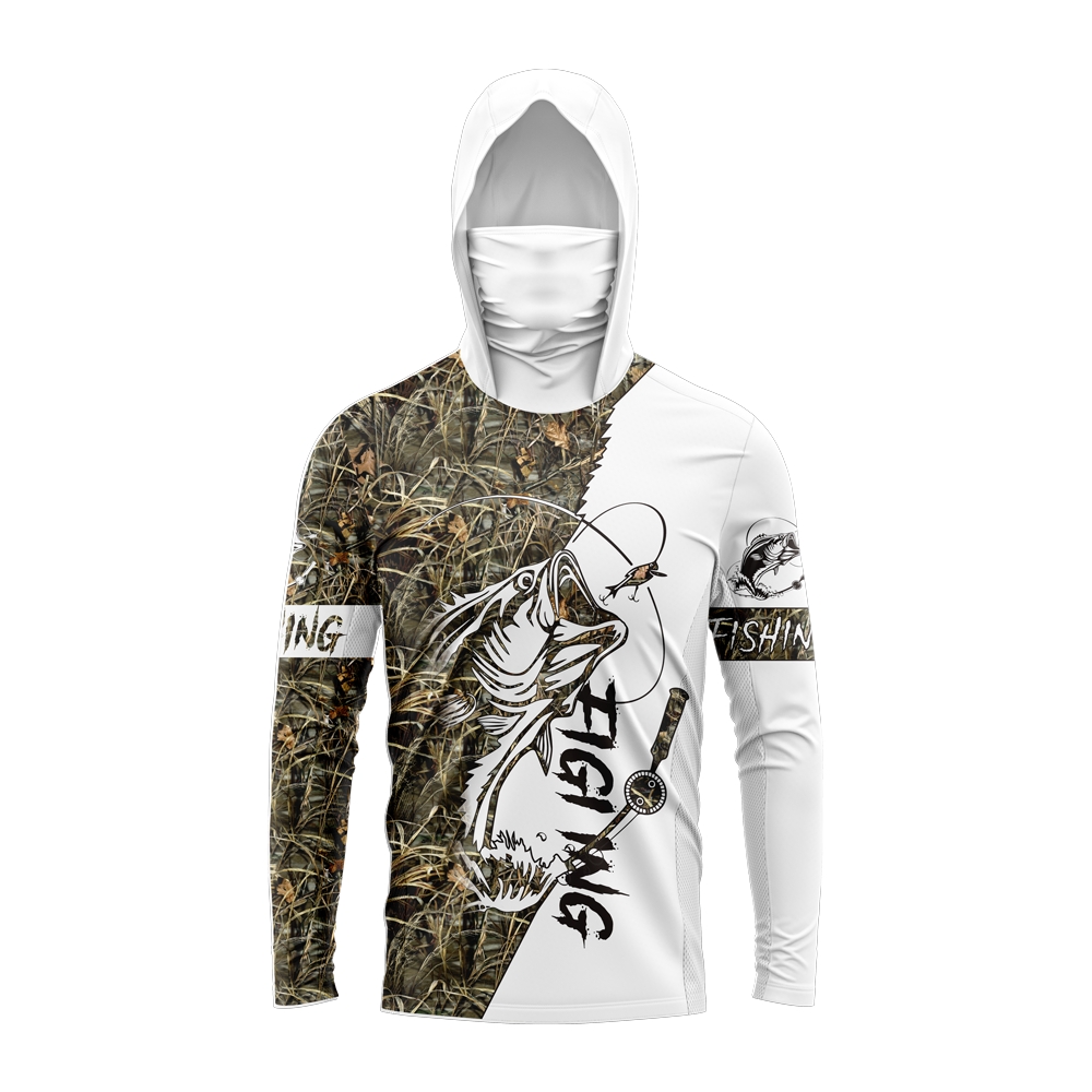 Men Bass Fish Print Fishing Ho - Sports Mask Breathable review and price