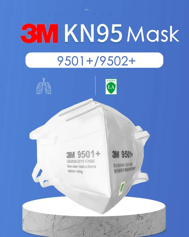 50Pcs/bag 3M KN95 Face Mask 95 - 3M Mask 9502+ review and price