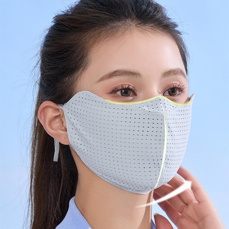 UV Protection Ice Silk Mask Br - Sports Mask Breathable review and price